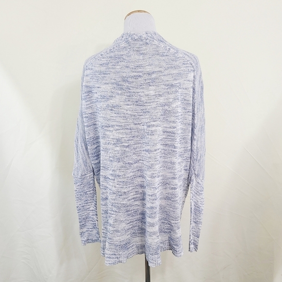 Michael Stars Joslyn open front cardigan blue heathered Medium - Picture 3 of 6
